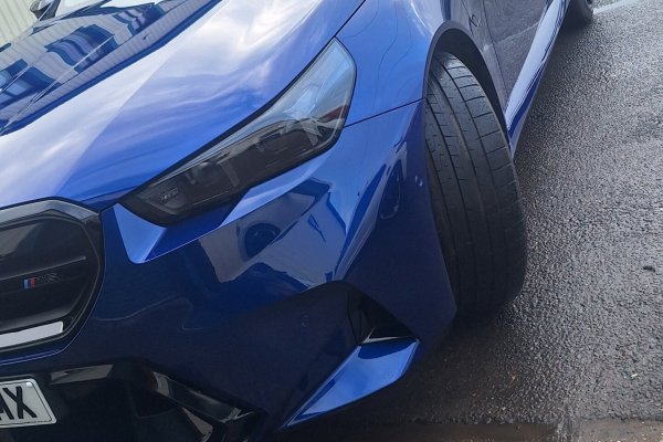 Flawless finish on a car body after professional accident repair and color matching at Paint Genie, King's Lynn.